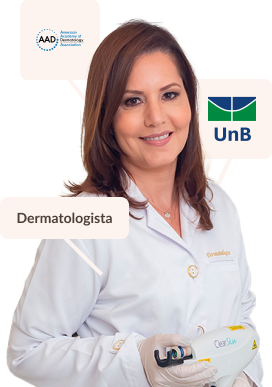 dermatologista alciara lima de jaleco branco