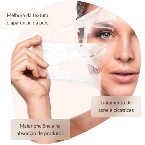 Peeling facial melhora a textura e aparência da pele